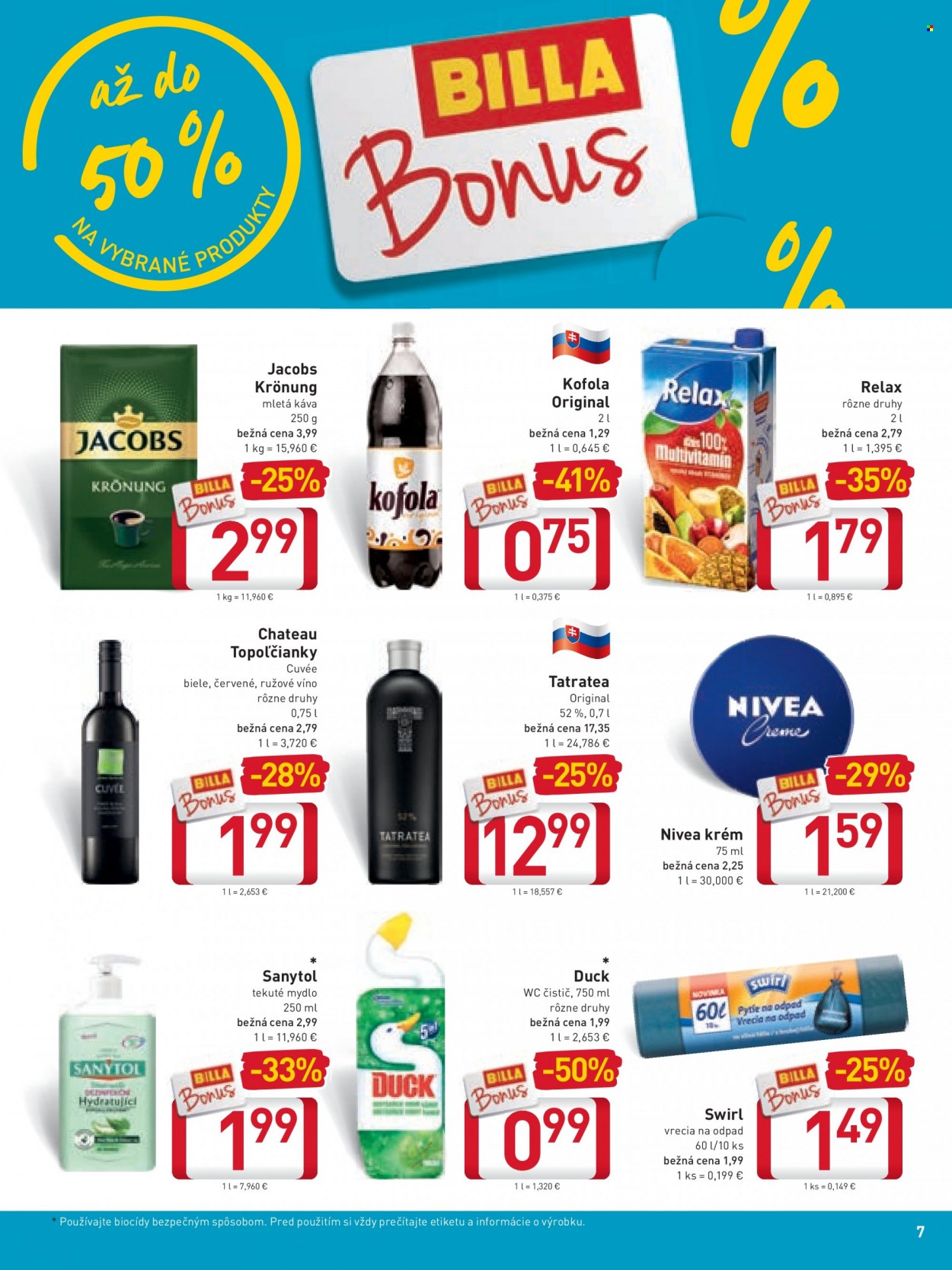 Leták Billa - 22.9.2021 - 28.9.2021. Strana 7