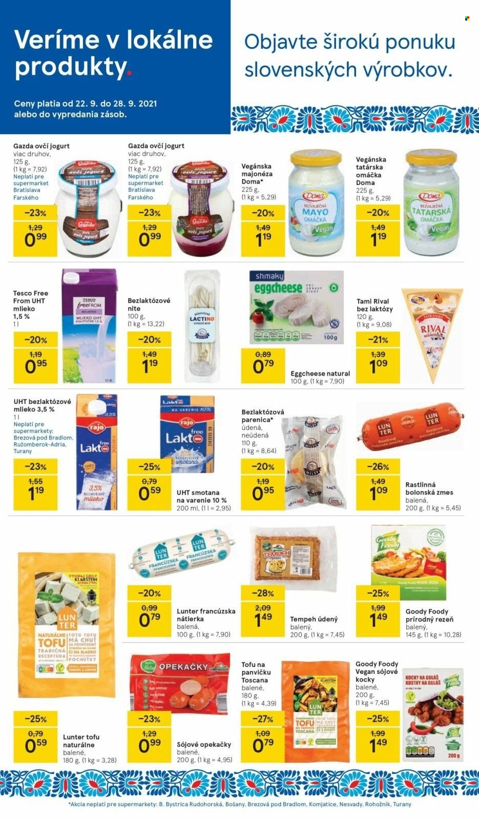 Leták TESCO supermarket - 22.9.2021 - 28.9.2021. Strana 4