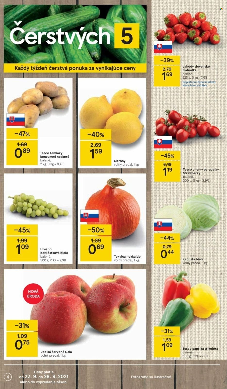 Leták TESCO - 22.9.2021 - 28.9.2021. Strana 4