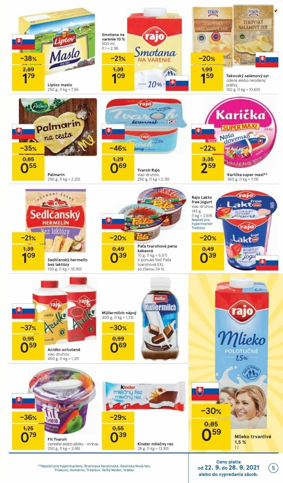 Leták TESCO - 22.9.2021 - 28.9.2021. Strana 5