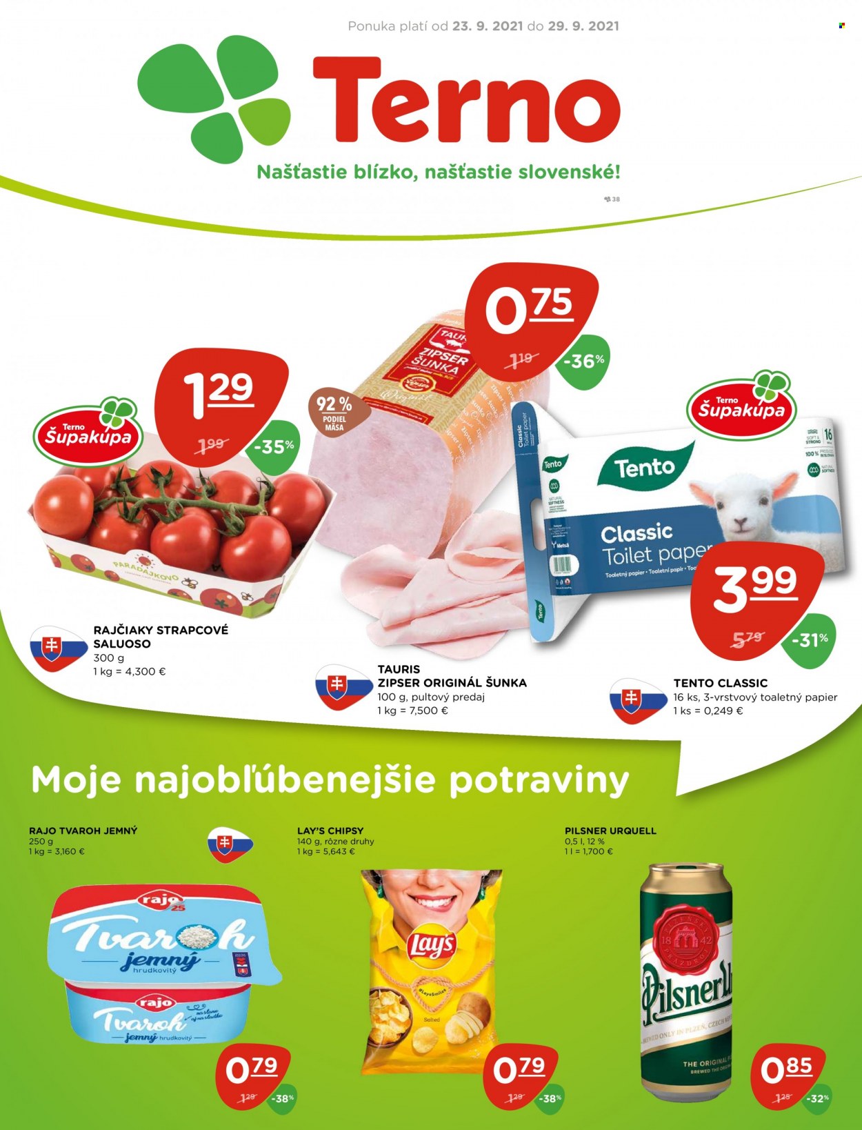 Leták Terno - 23.9.2021 - 29.9.2021. Strana 1