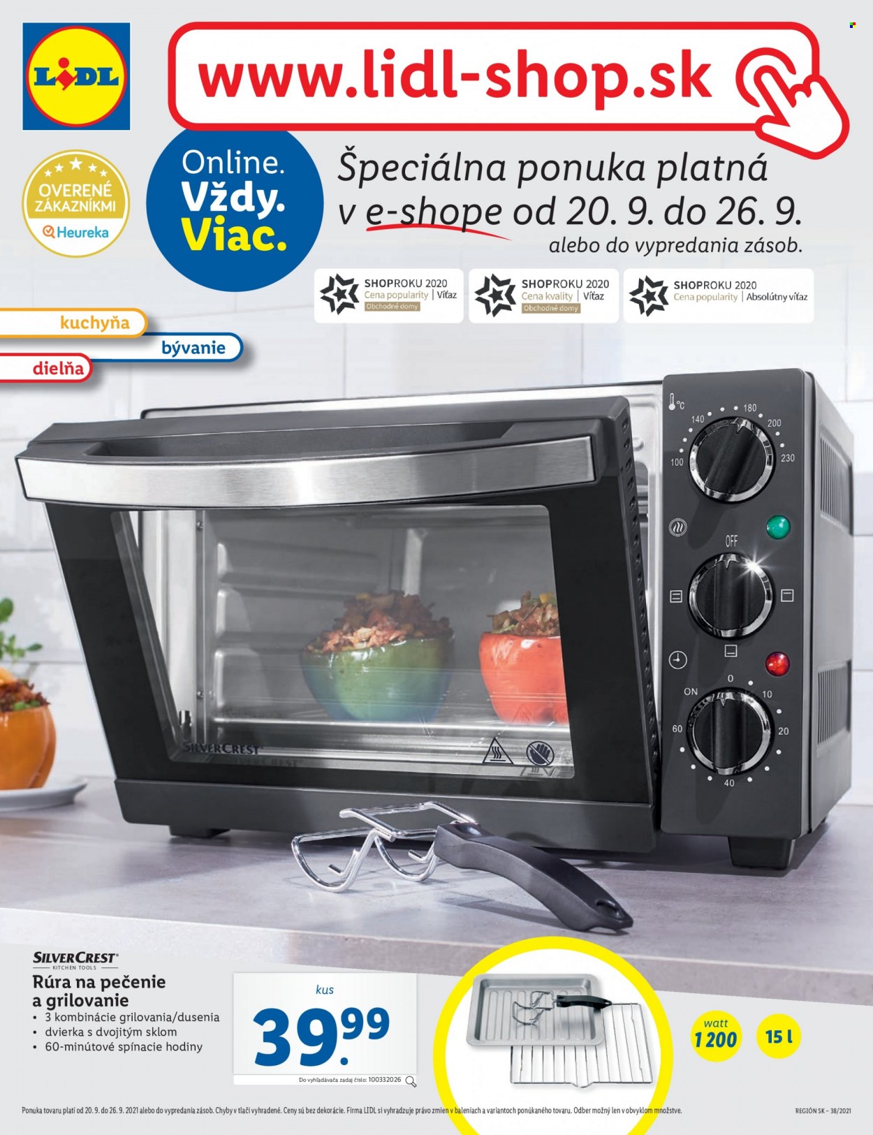 Leták Lidl - 20.9.2021 - 26.9.2021. Strana 1