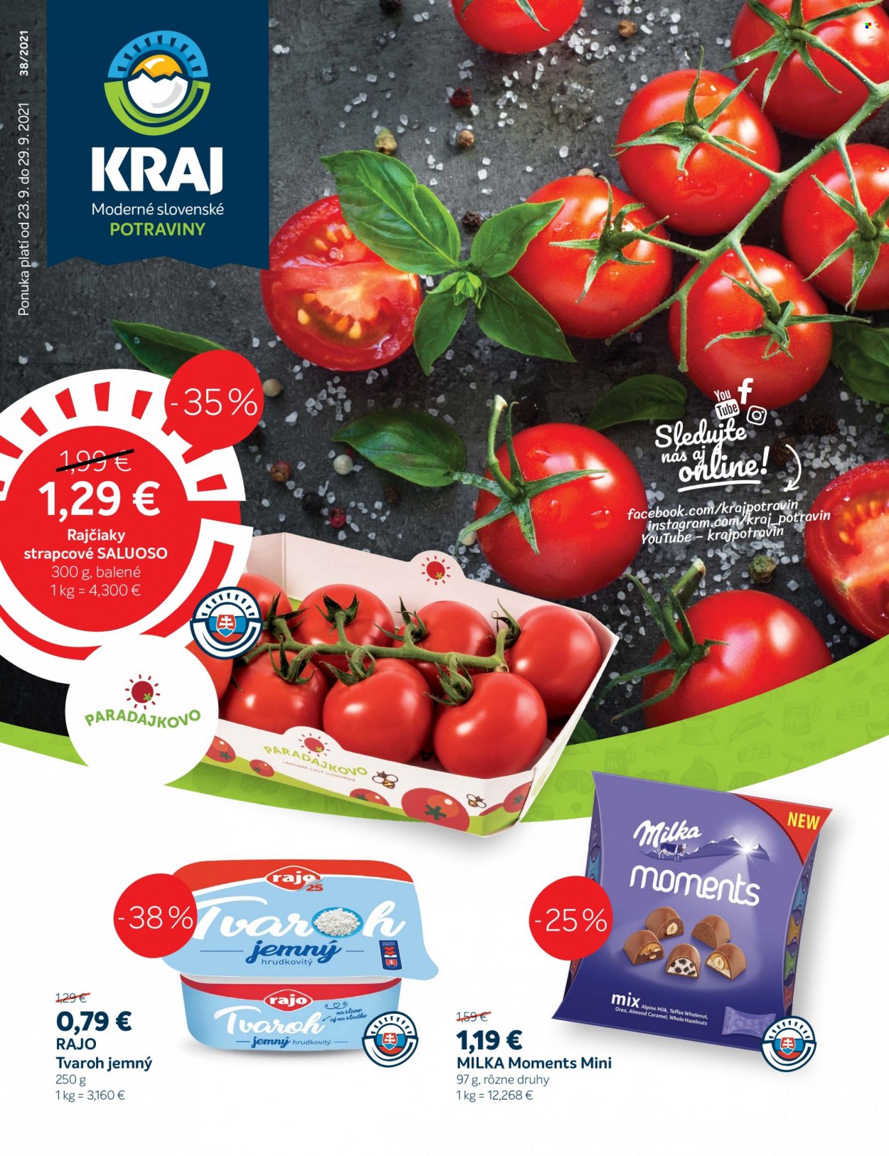 Leták Kraj - 23.9.2021 - 29.9.2021. Strana 1