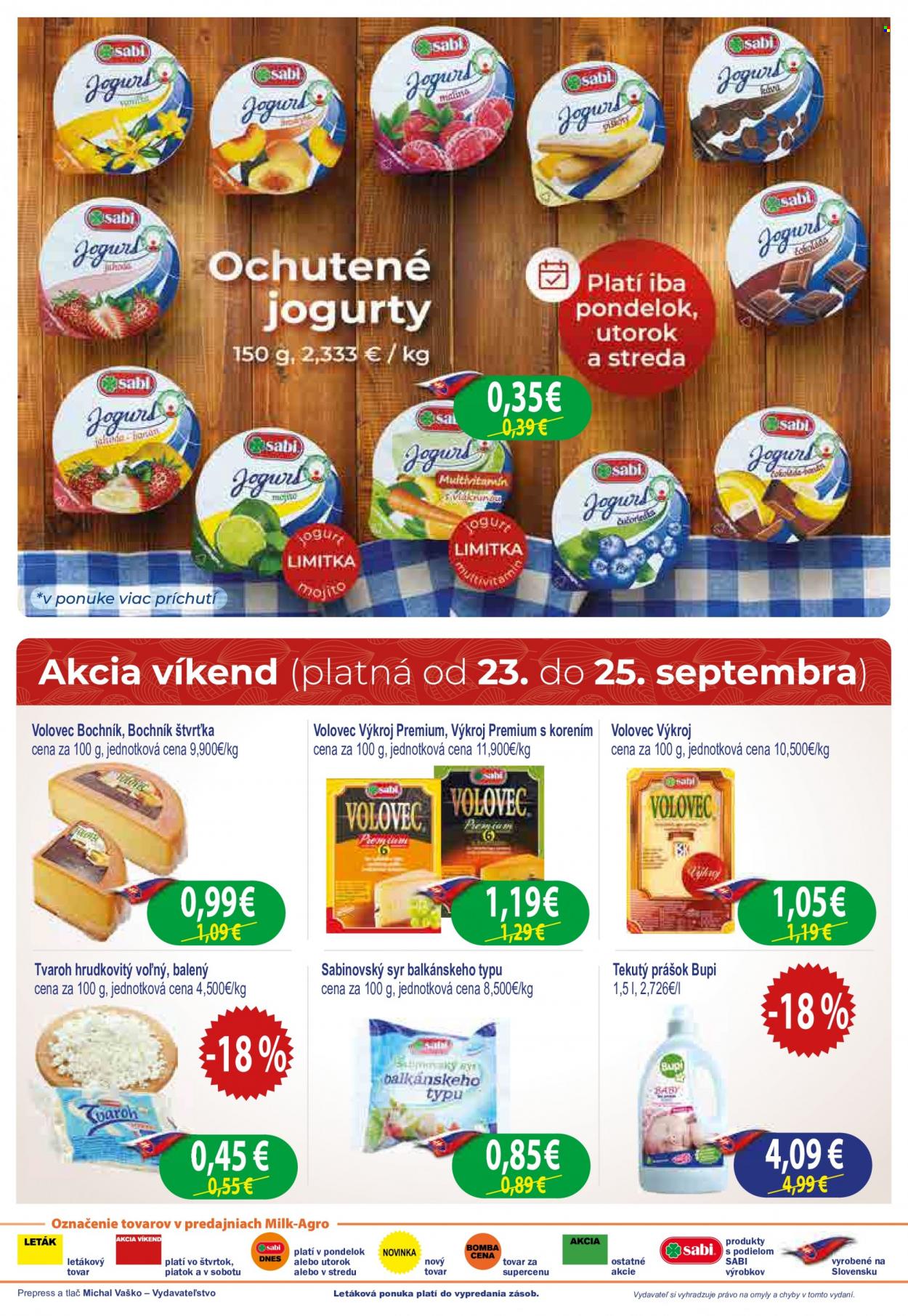 Leták Milk AGRO - 22.9.2021 - 28.9.2021. Strana 2