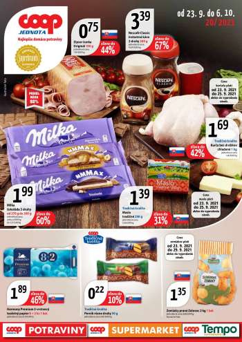 Leták COOP Jednota - 23.9.2021 - 6.10.2021.