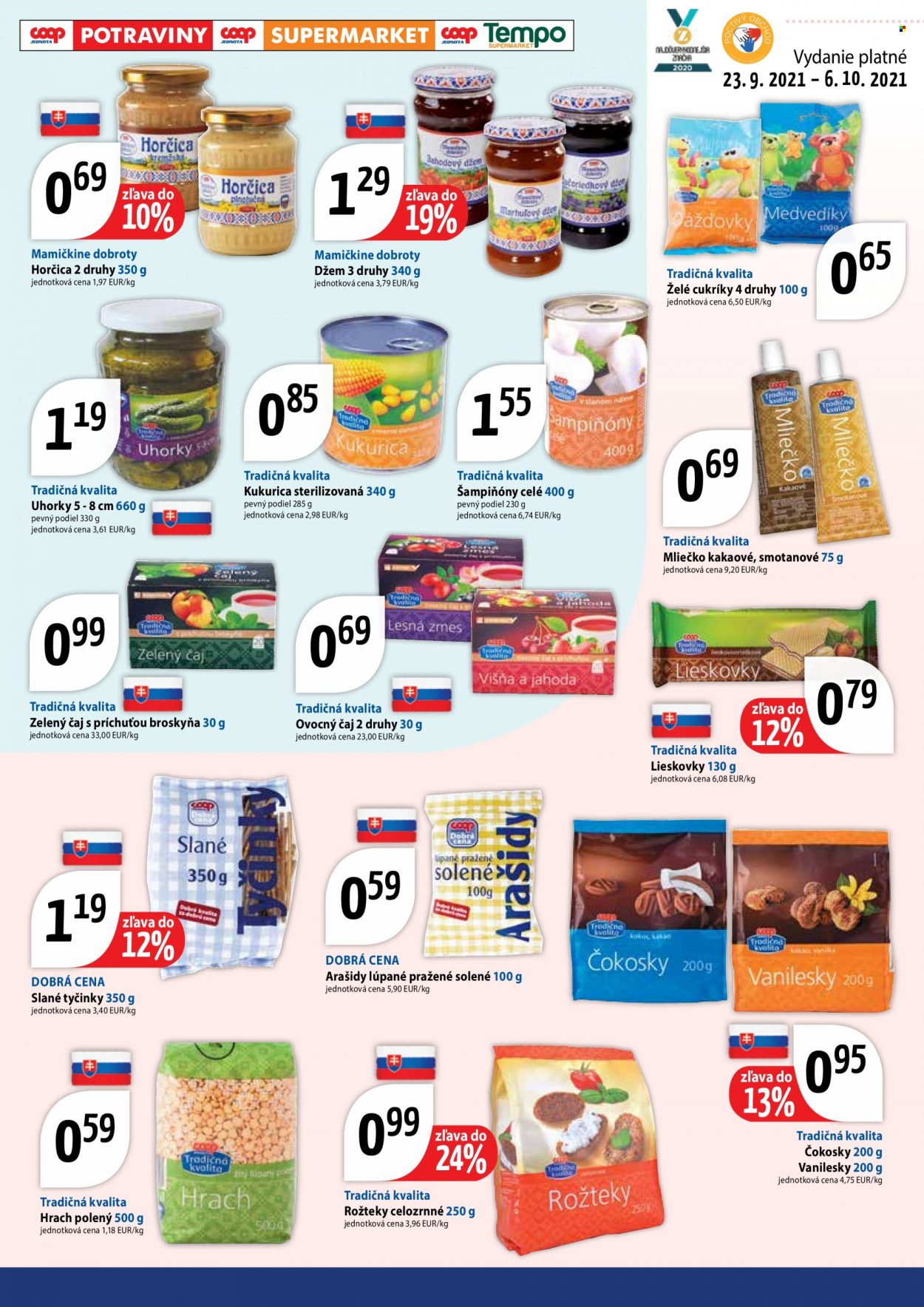 Leták COOP Jednota - 23.9.2021 - 6.10.2021. Strana 13