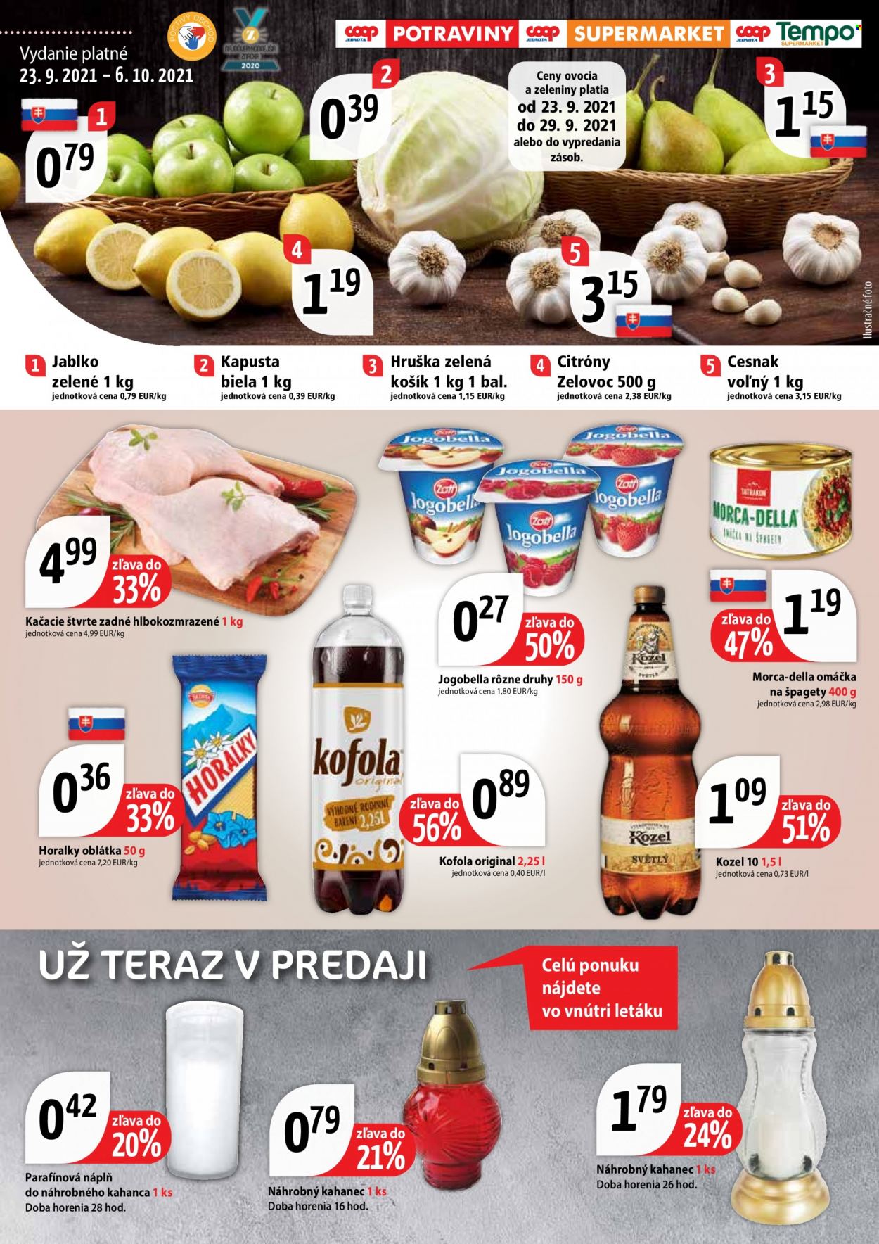 Leták COOP Jednota - 23.9.2021 - 6.10.2021. Strana 16