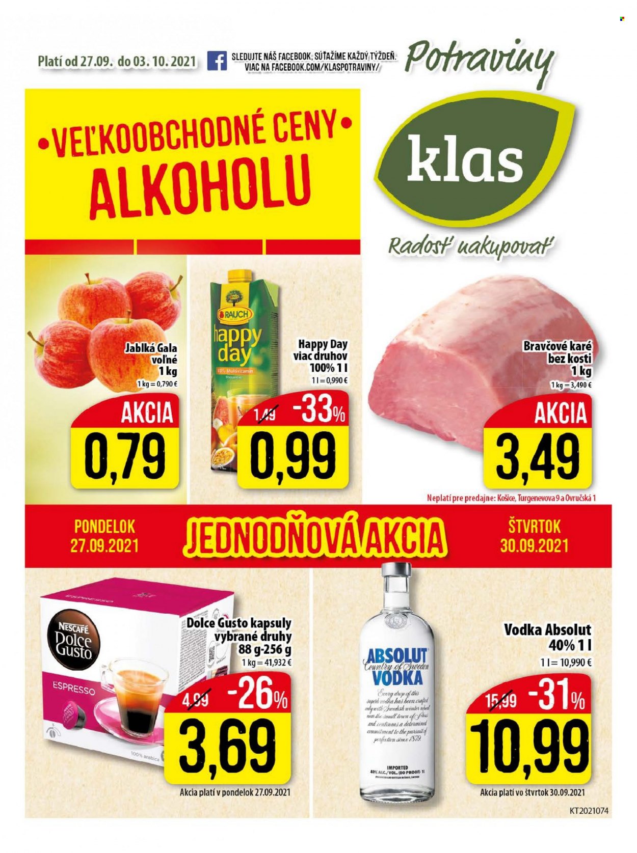 Leták Klas - 27.9.2021 - 3.10.2021. Strana 1