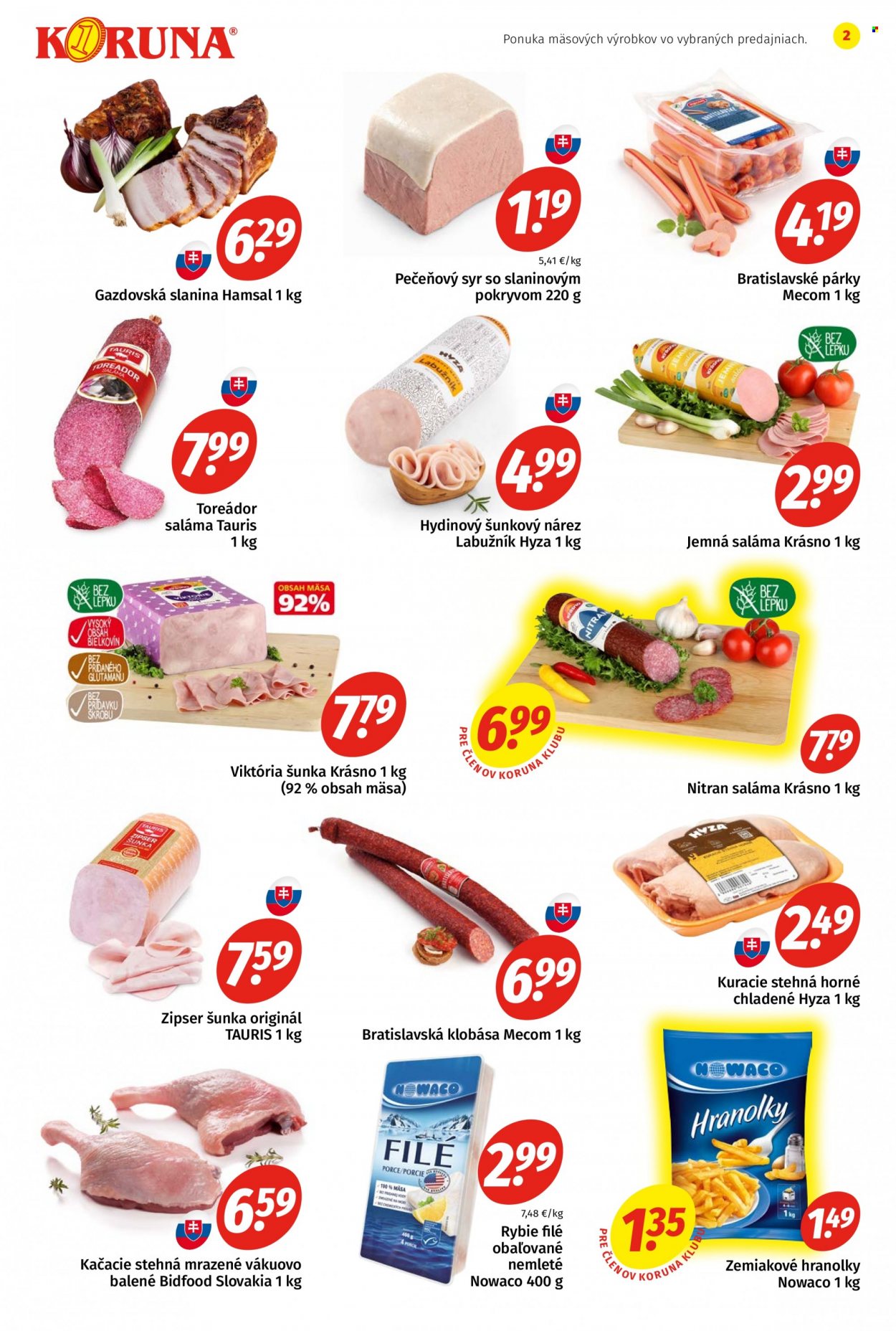 Leták Potraviny KORUNA - 24.9.2021 - 6.10.2021. Strana 2