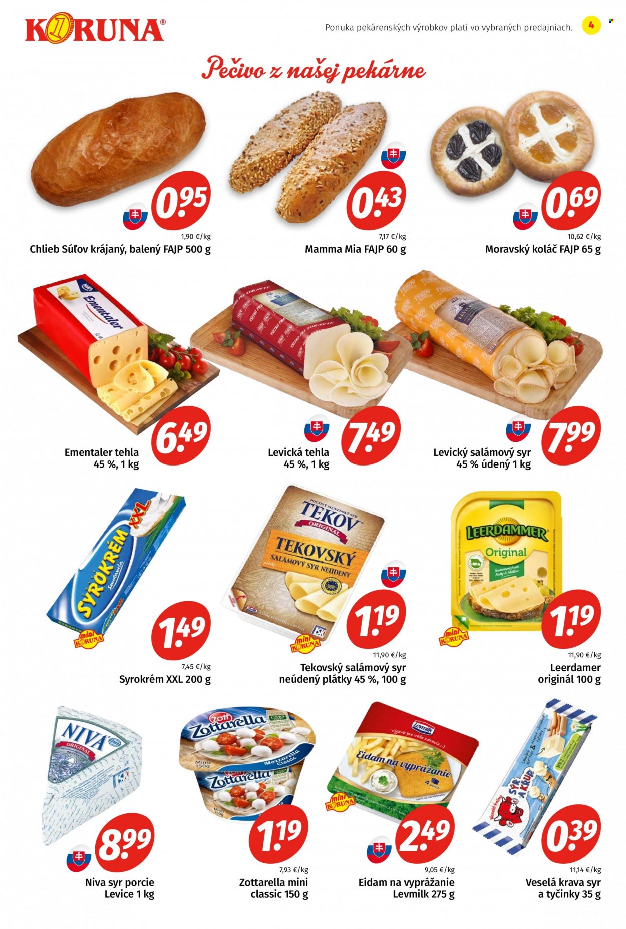 Leták Potraviny KORUNA - 24.9.2021 - 6.10.2021. Strana 4
