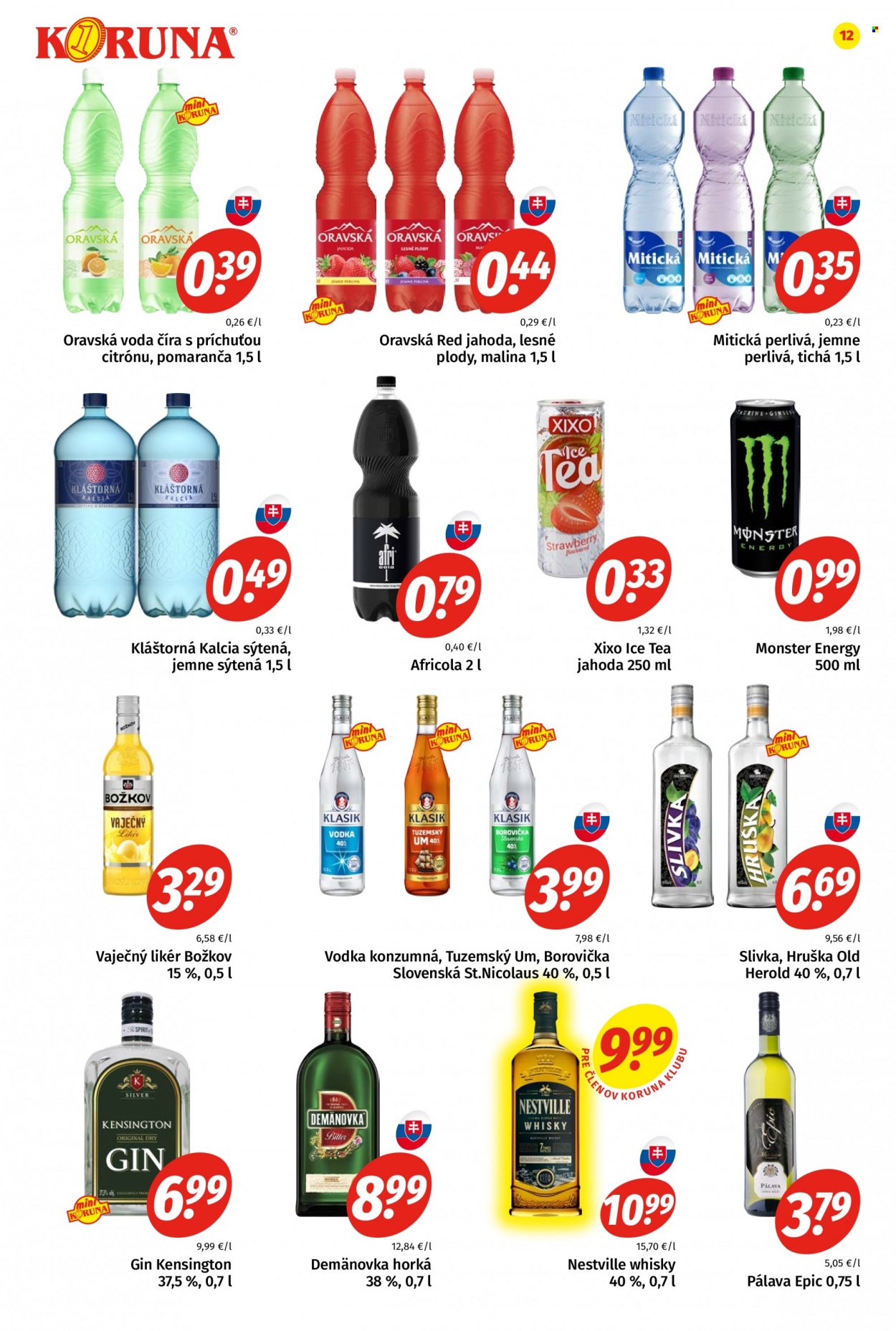Leták Potraviny KORUNA - 24.9.2021 - 6.10.2021. Strana 12