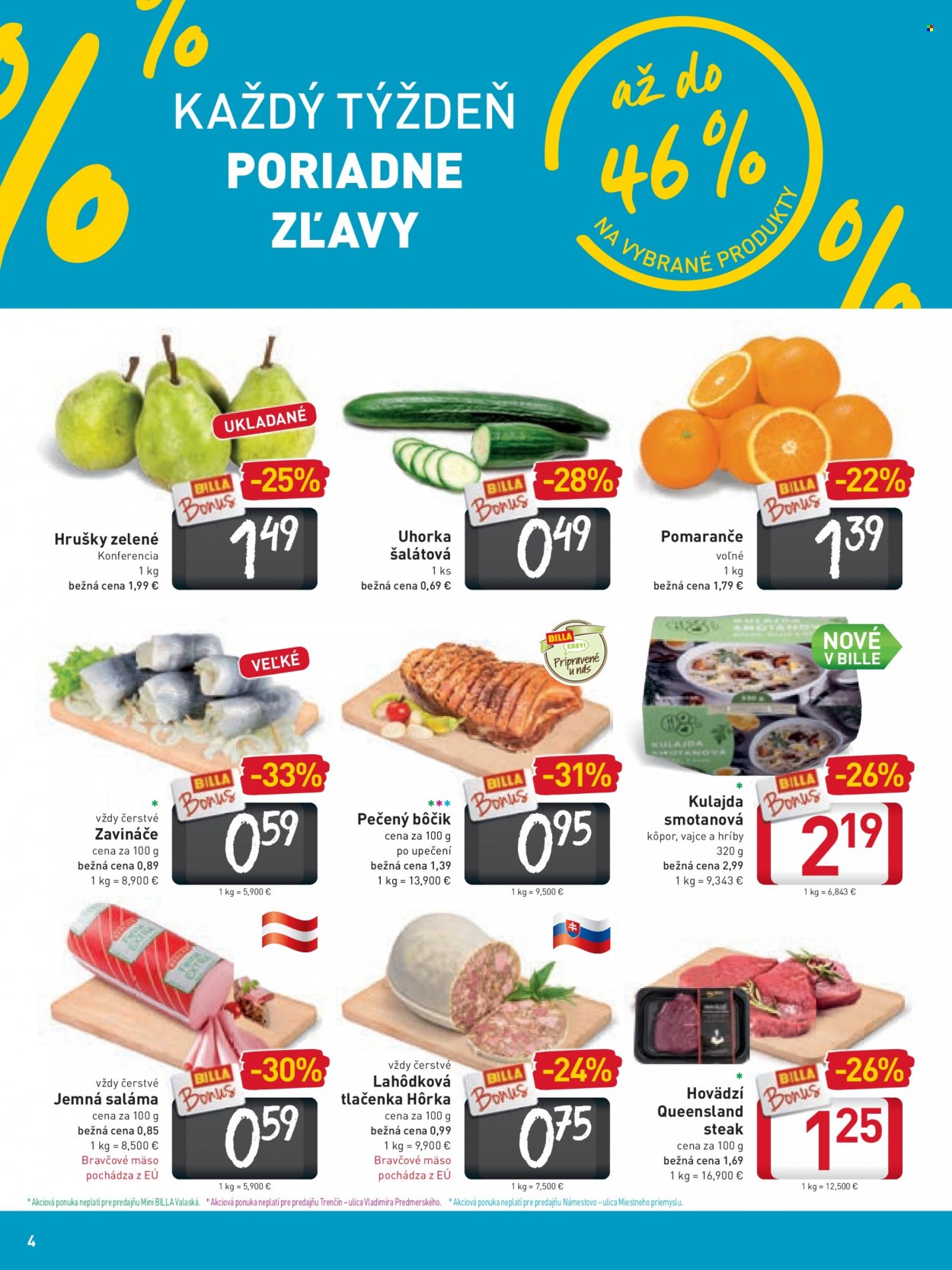 Leták Billa - 29.9.2021 - 5.10.2021. Strana 4