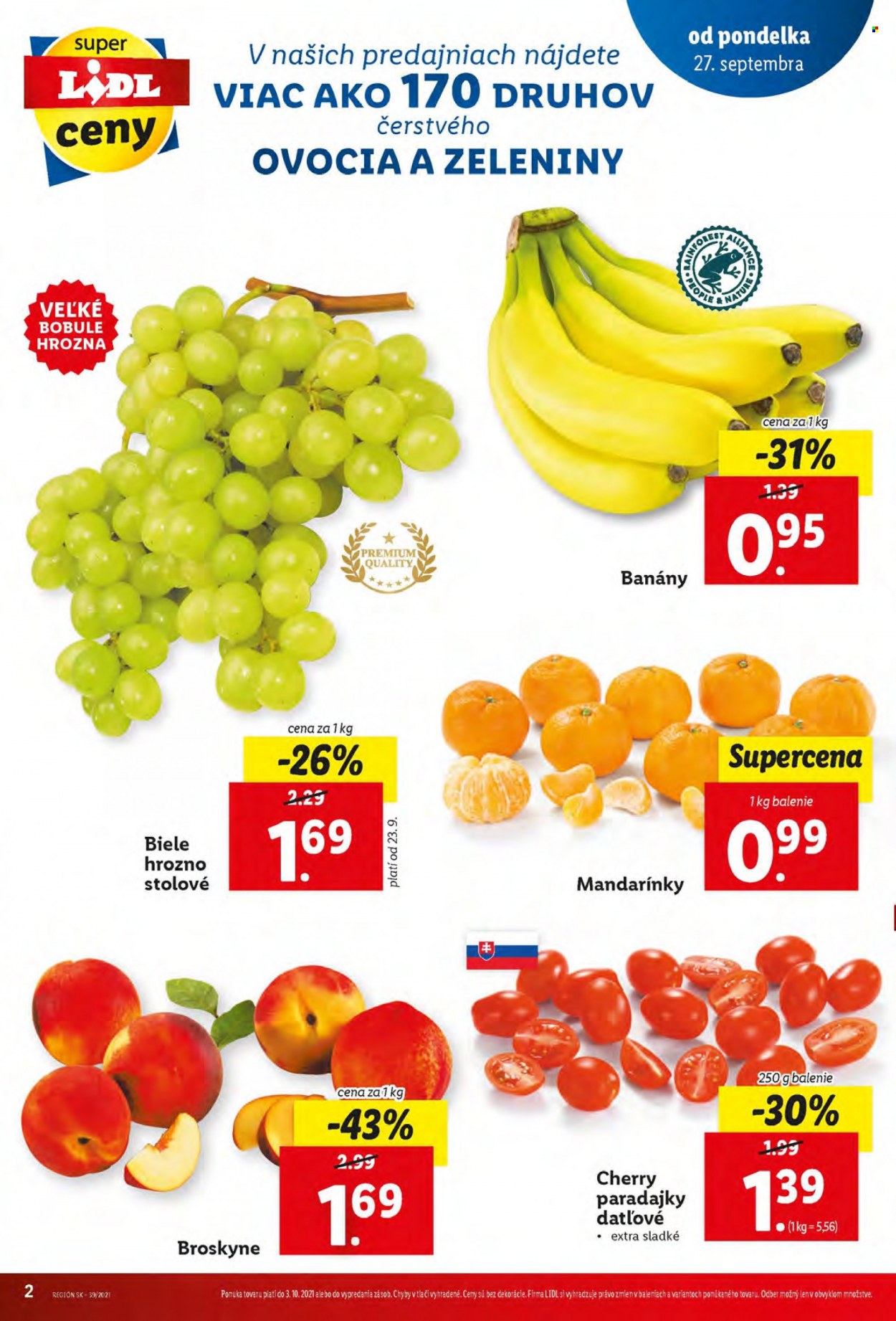 Leták Lidl - 30.9.2021 - 3.10.2021. Strana 2