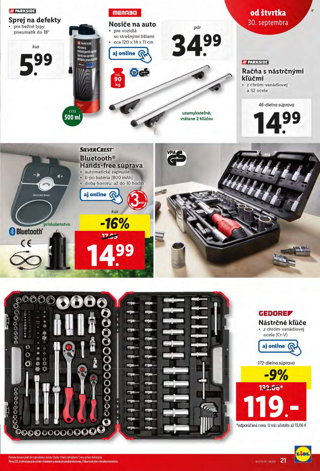 Leták Lidl - 30.9.2021 - 3.10.2021. Strana 21
