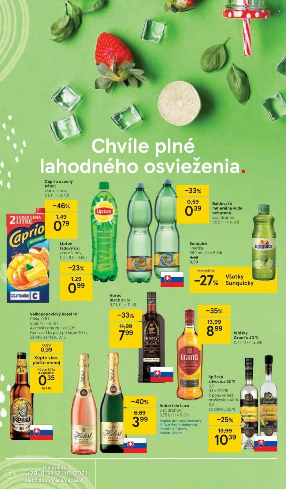 Leták TESCO supermarket - 29.9.2021 - 5.10.2021. Strana 2