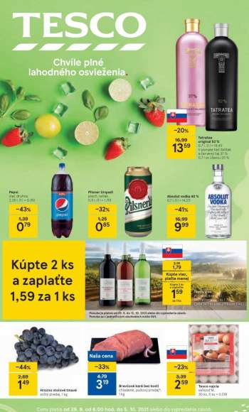 Leták TESCO - 29.9.2021 - 5.10.2021.