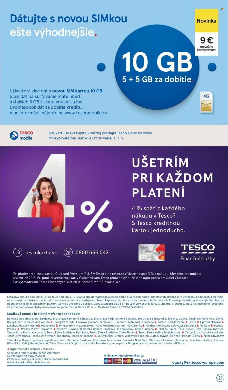 Leták TESCO - 29.9.2021 - 5.10.2021. Strana 21