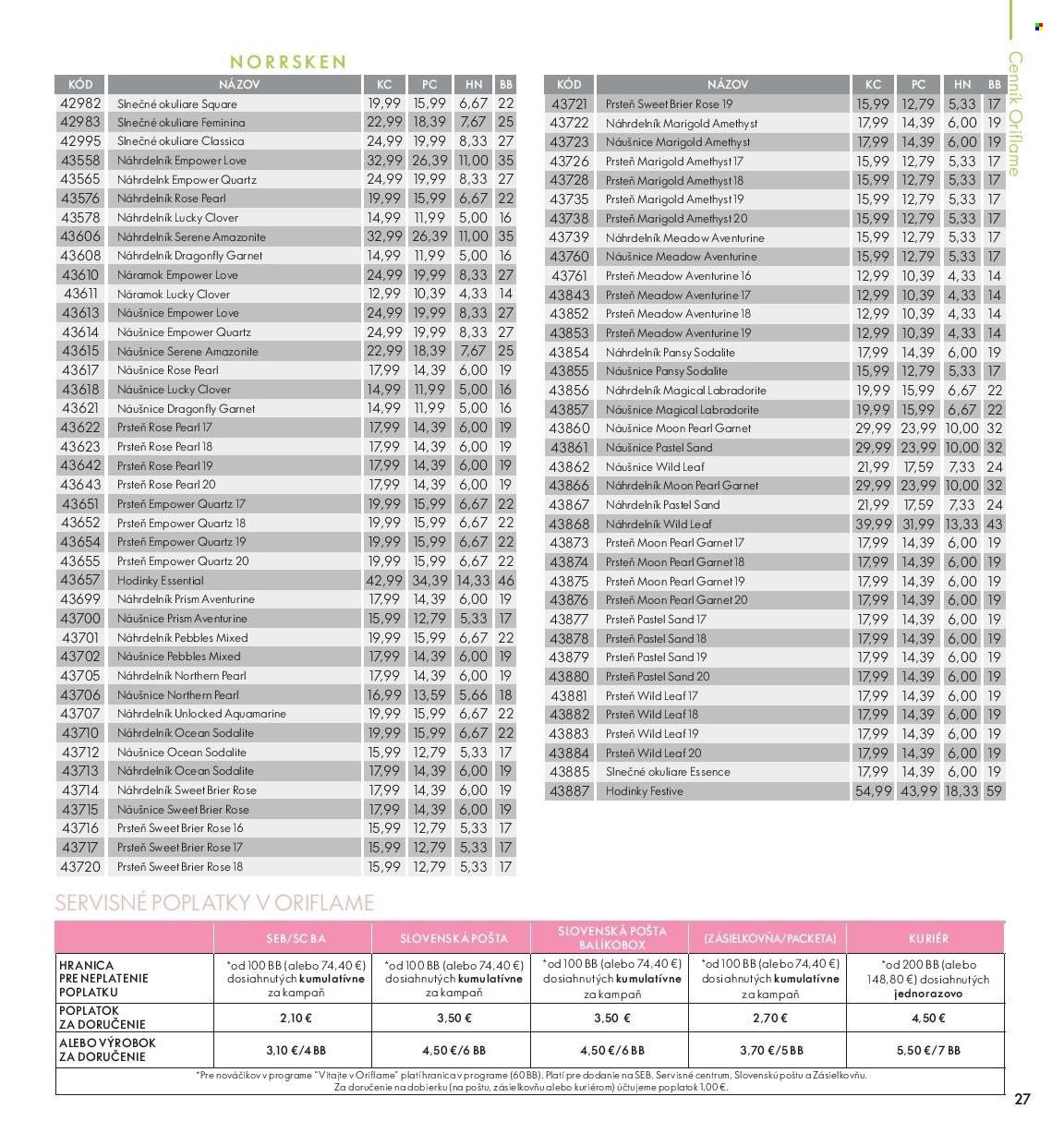 Leták Oriflame - 19.10.2021 - 8.11.2021. Strana 27
