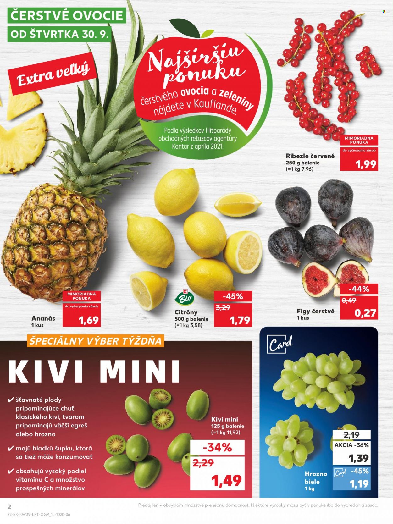 Leták Kaufland - 30.9.2021 - 6.10.2021. Strana 2