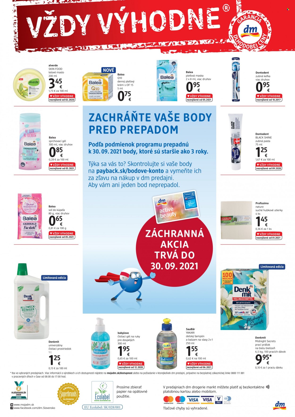 Leták dm drogerie - 1.9.2021 - 30.9.2021. Strana 4