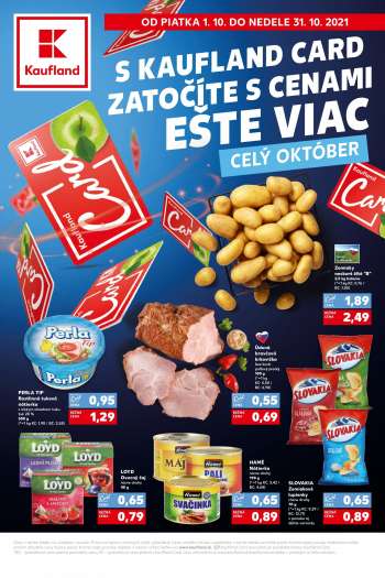Leták Kaufland - 1.10.2021 - 31.10.2021.