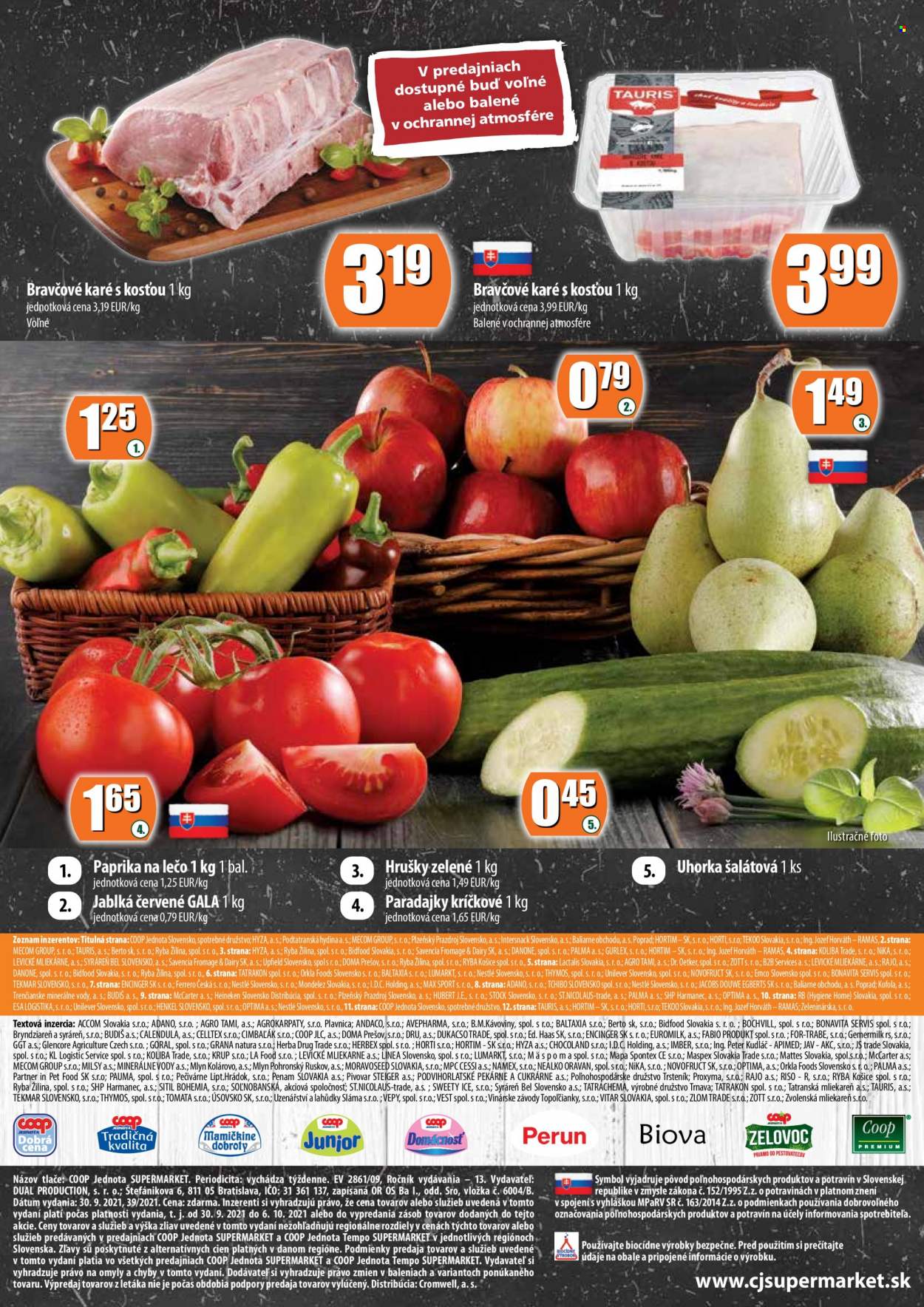 Leták COOP Jednota - 30.9.2021 - 6.10.2021. Strana 12