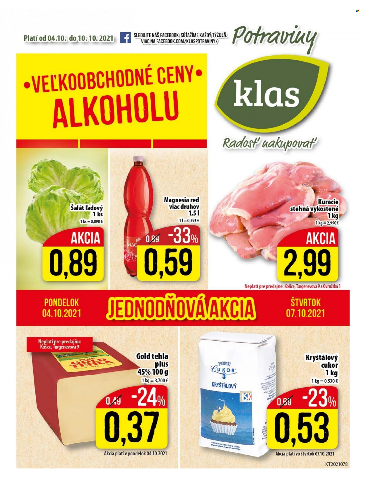 Leták Klas - 4.10.2021 - 10.10.2021. Strana 1