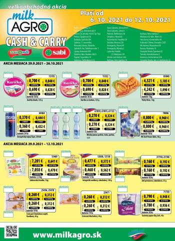 Leták Milk AGRO - 6.10.2021 - 12.10.2021.