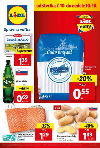 Leták Lidl - 7.10.2021 - 10.10.2021.