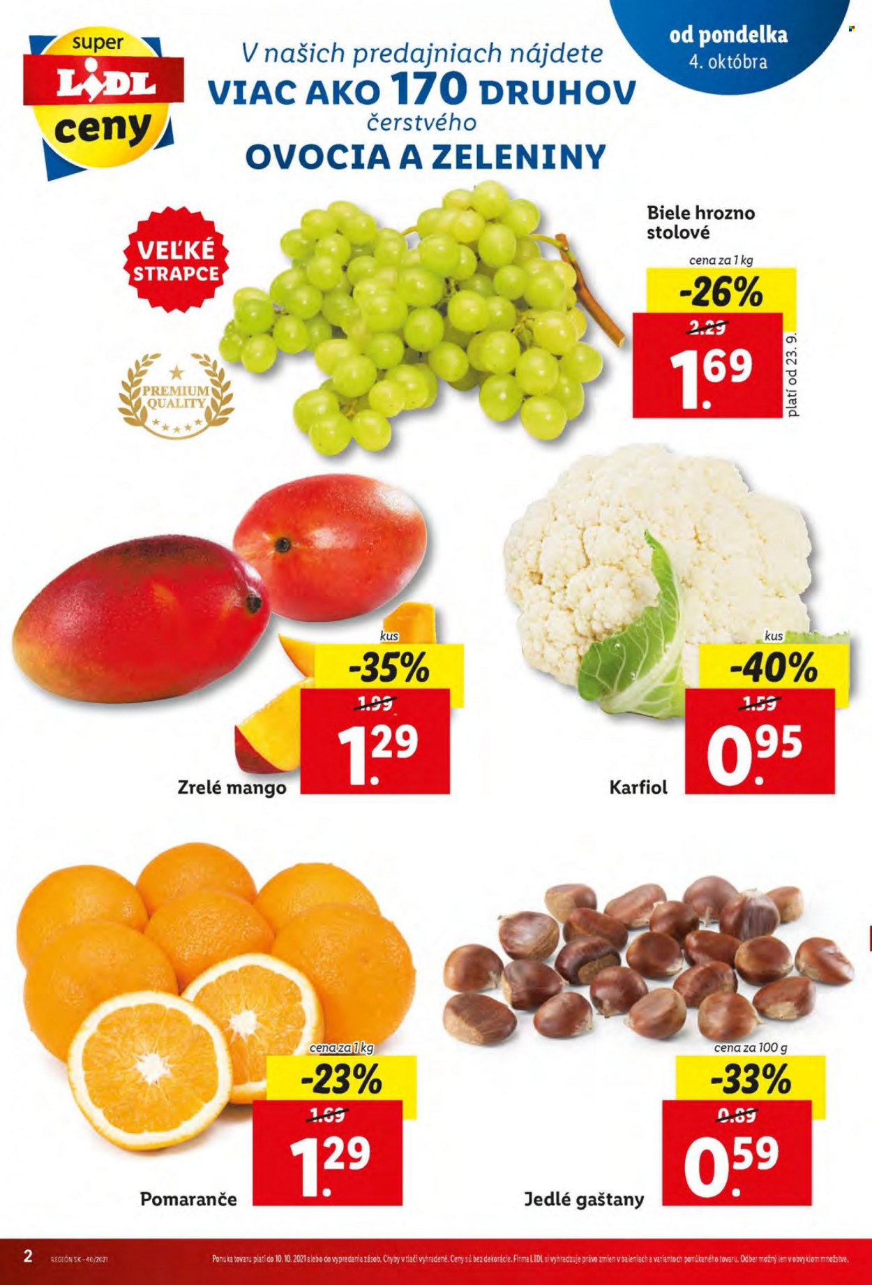 Leták Lidl - 7.10.2021 - 10.10.2021. Strana 2