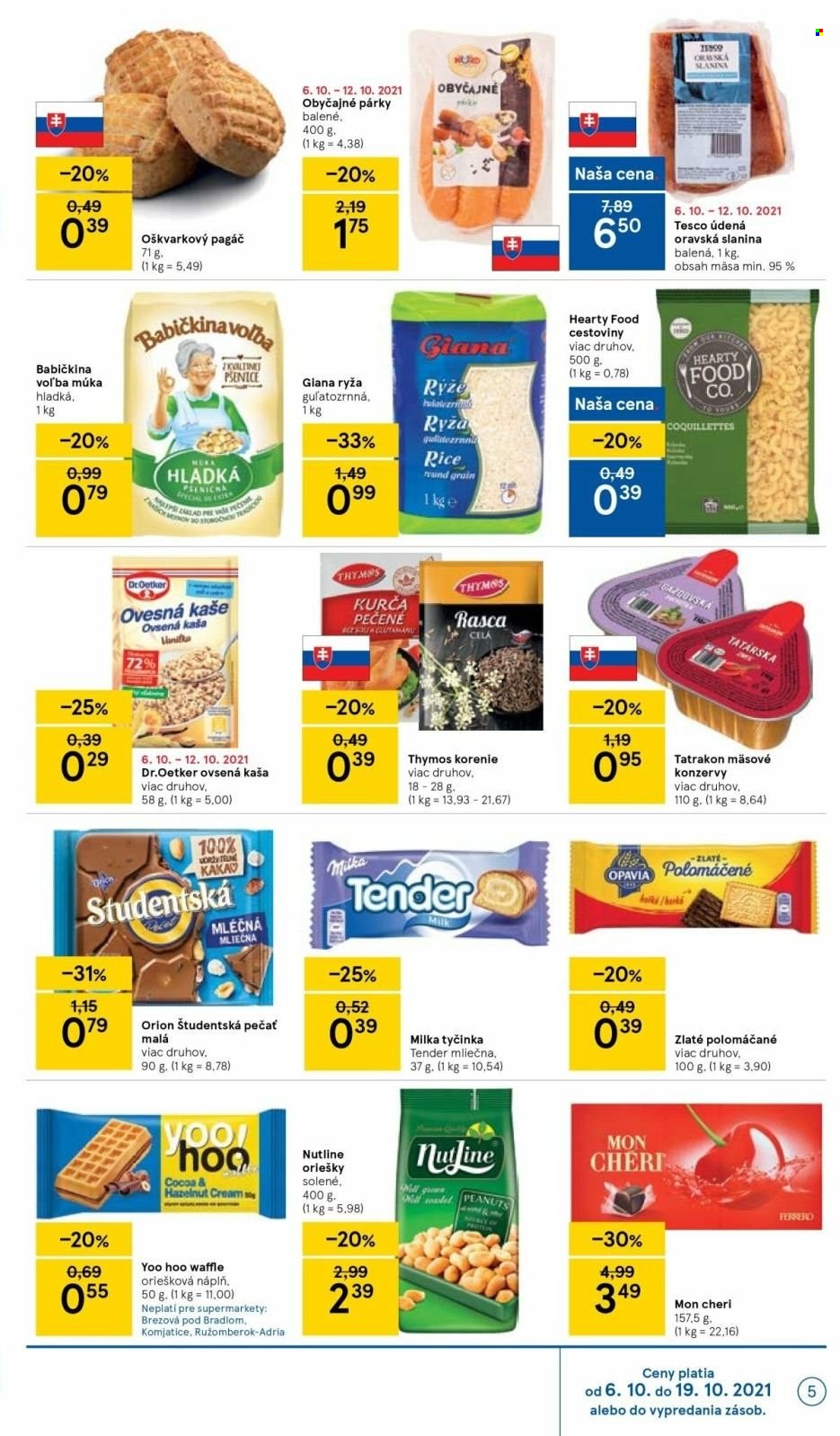 Leták TESCO supermarket - 6.10.2021 - 12.10.2021. Strana 5