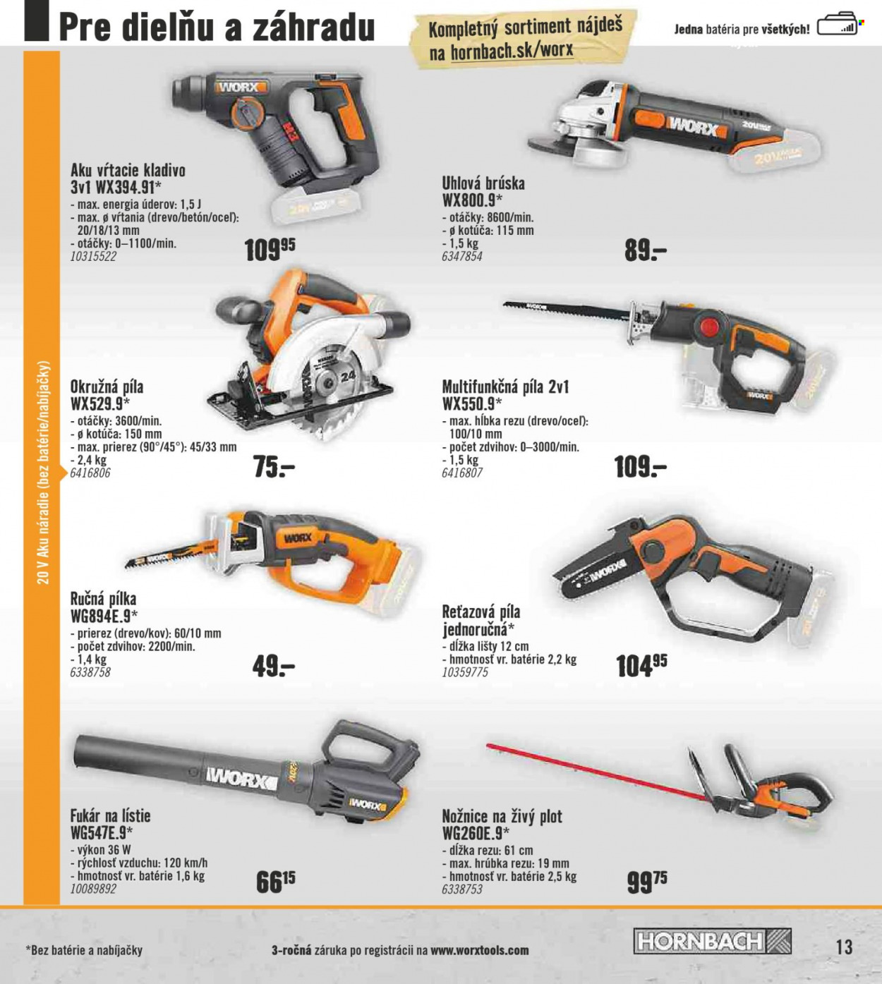 Leták Hornbach - 5.10.2021 - 5.1.2022. Strana 13
