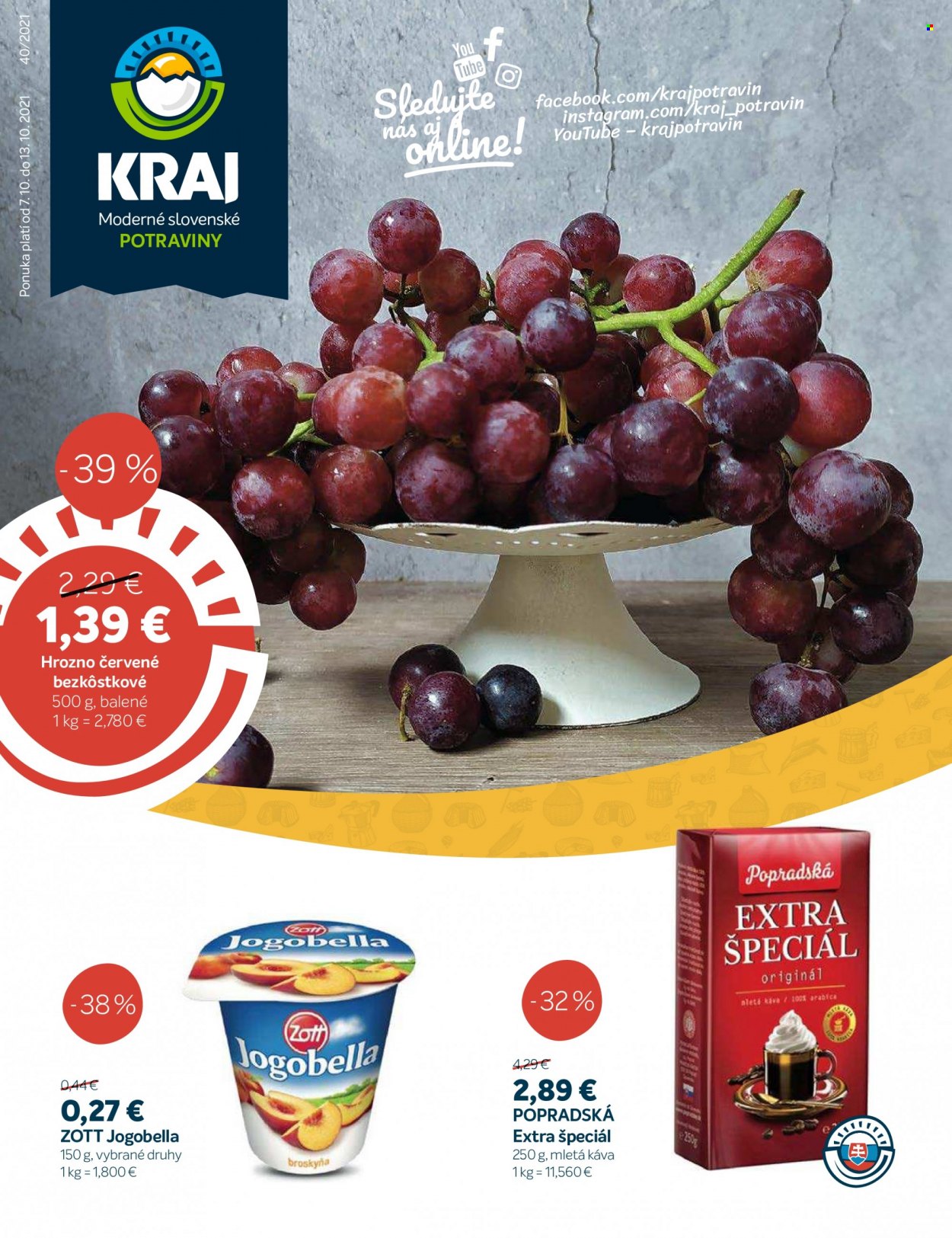 Leták Kraj - 7.10.2021 - 13.10.2021. Strana 1