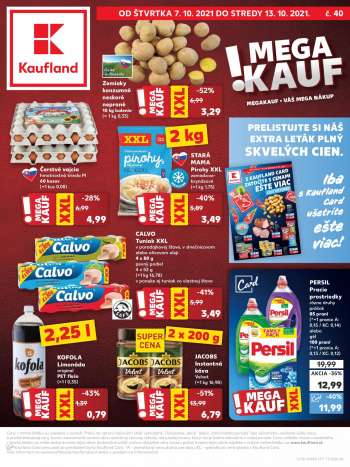 Leták Kaufland - 7.10.2021 - 13.10.2021.