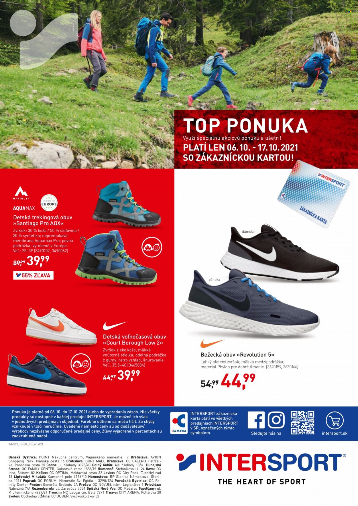 Leták Intersport - 6.10.2021 - 17.10.2021. Strana 8