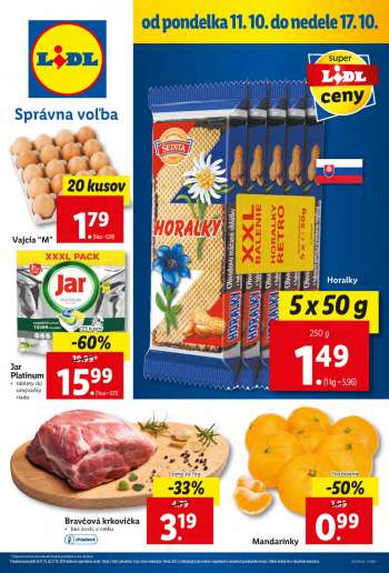 Leták Lidl - 11.10.2021 - 17.10.2021.