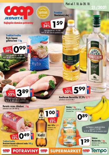 Leták COOP Jednota - 7.10.2021 - 20.10.2021.