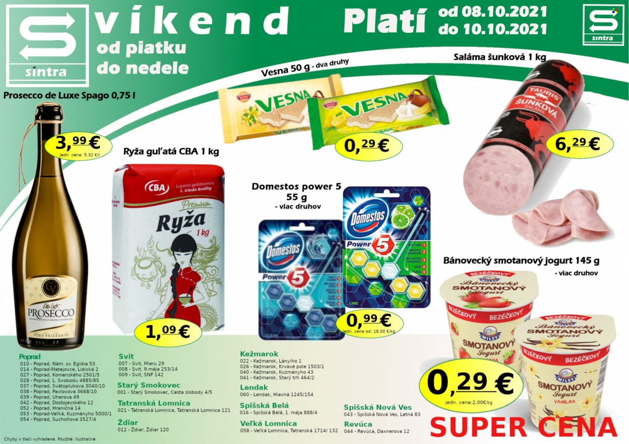 Leták Sintra - 8.10.2021 - 10.10.2021. Strana 1