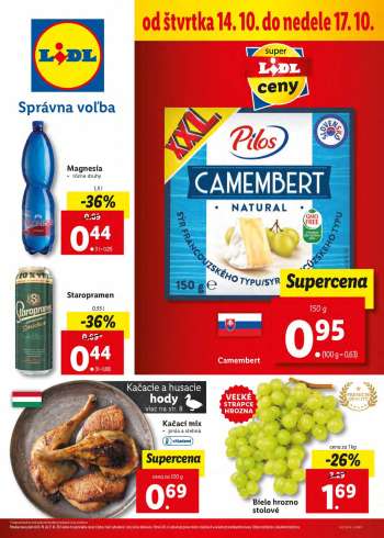 Leták Lidl - 14.10.2021 - 17.10.2021.