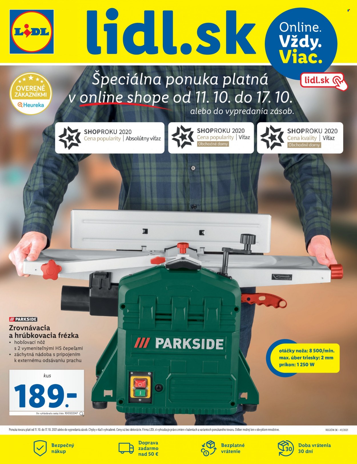 Leták Lidl - 11.10.2021 - 17.10.2021. Strana 1