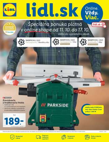 Leták Lidl - 11.10.2021 - 17.10.2021.