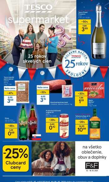 Leták TESCO supermarket - 13.10.2021 - 19.10.2021.