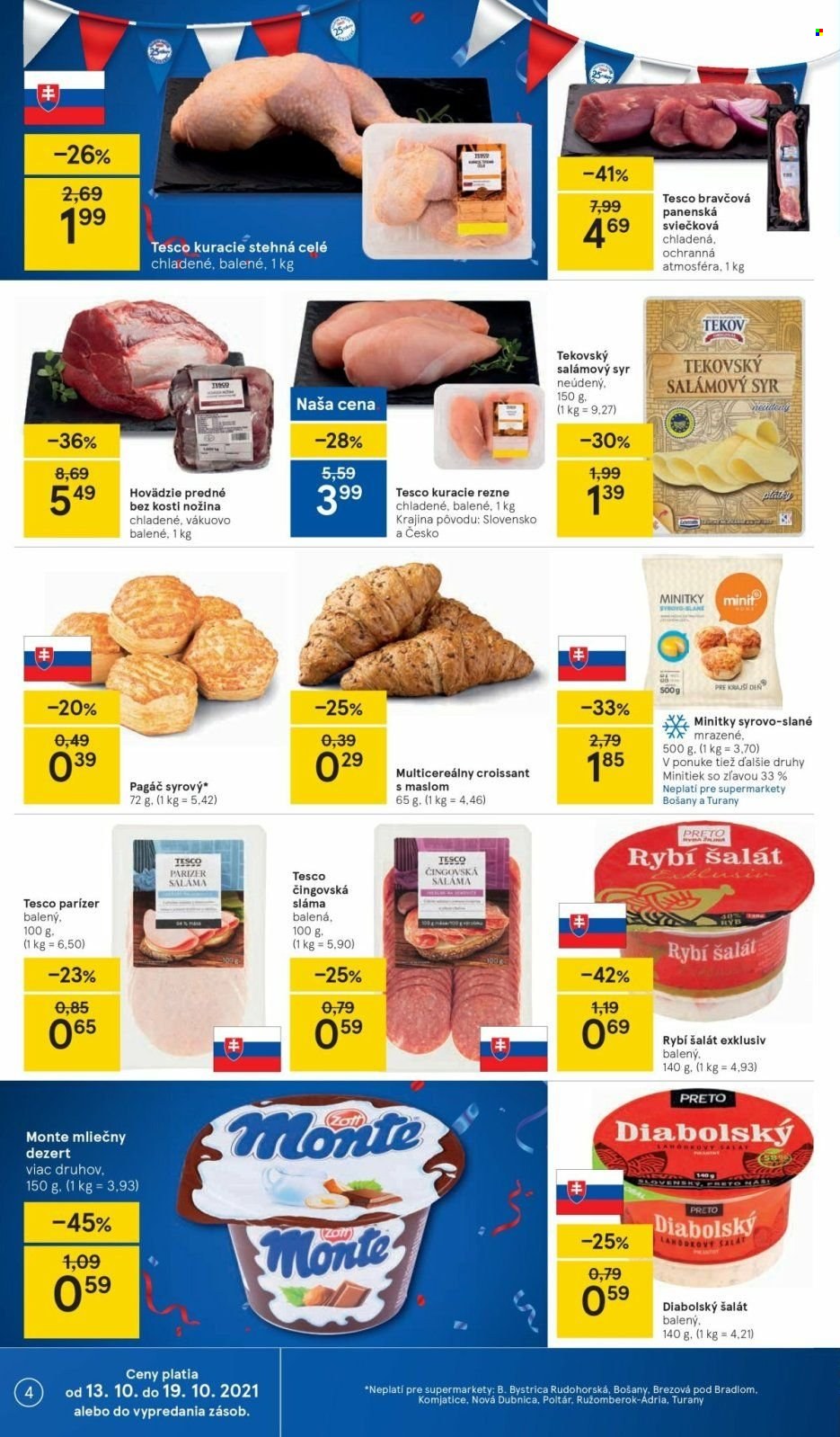 Leták TESCO supermarket - 13.10.2021 - 19.10.2021. Strana 4