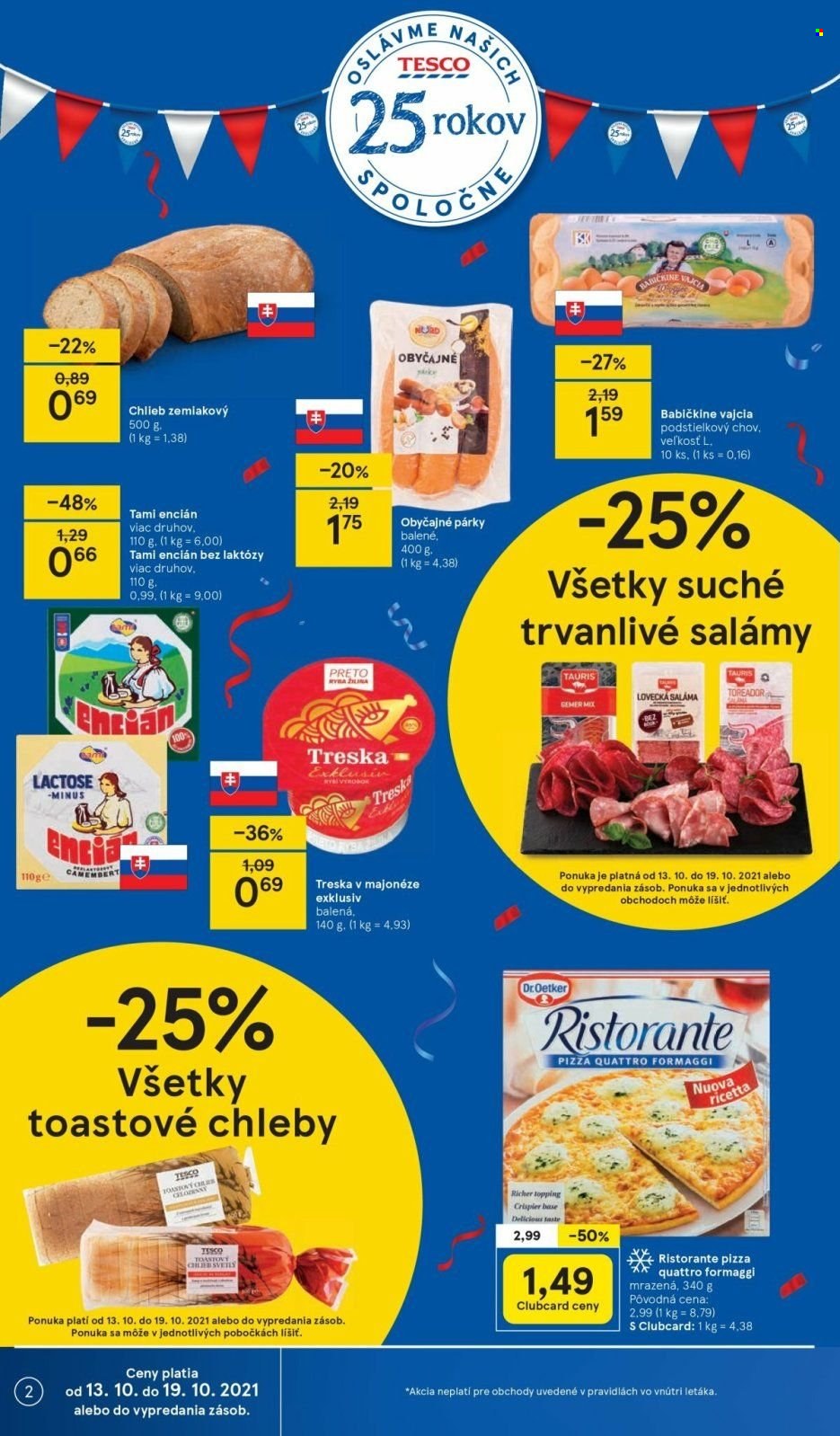 Leták TESCO - 13.10.2021 - 19.10.2021. Strana 2