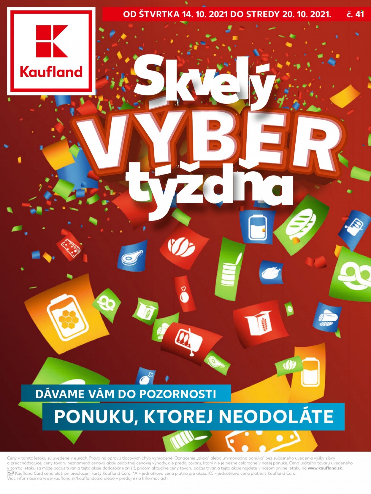 Leták Kaufland - 14.10.2021 - 20.10.2021. Strana 1