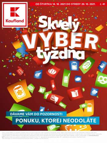 Leták Kaufland - 14.10.2021 - 20.10.2021.
