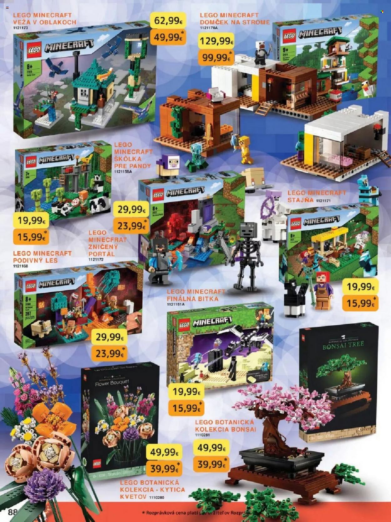 thumbnail - Leták Dráčik - 11.10.2021 - 31.12.2021 - Produkty v akcii - Minecraft, domček, LEGO, LEGO Minecraft, stajňa. Strana 88.