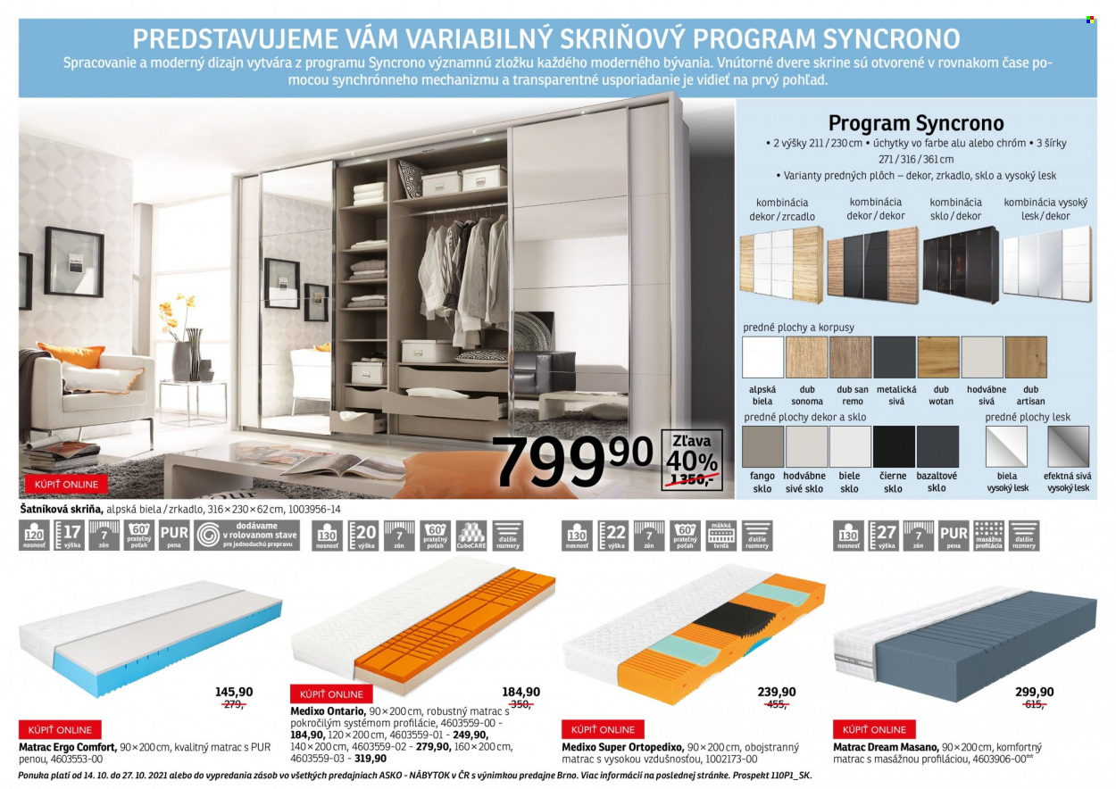 Leták Asko Nábytok - 14.10.2021 - 27.10.2021. Strana 25