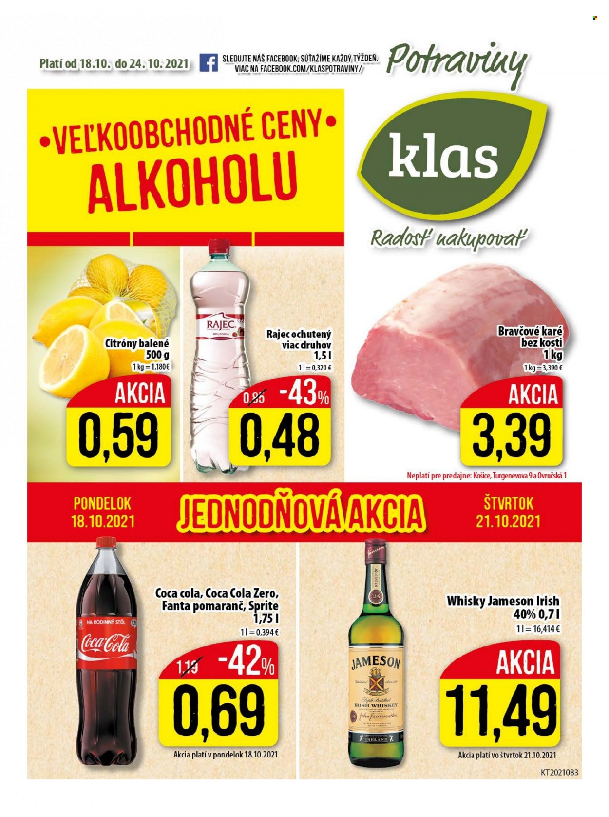 Leták Klas - 18.10.2021 - 24.10.2021. Strana 1