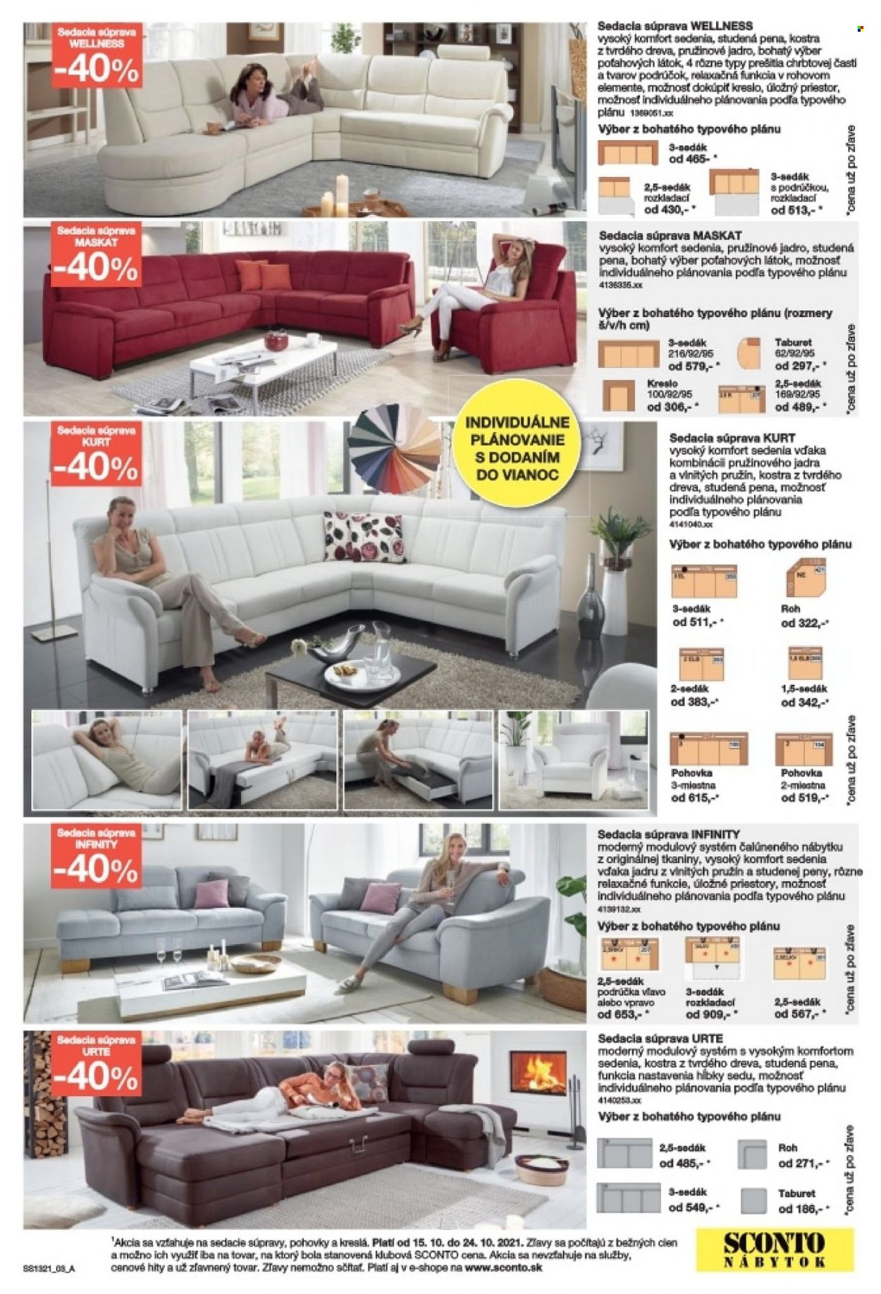 Leták Sconto nábytok - 15.10.2021 - 4.11.2021. Strana 3